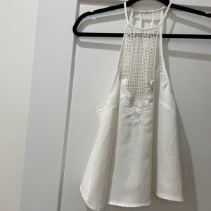 White backless going out top